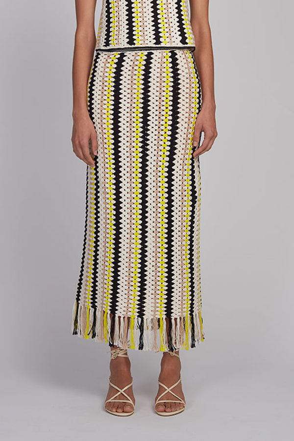 ELEVEN SIX Taylr Crochet Skirt