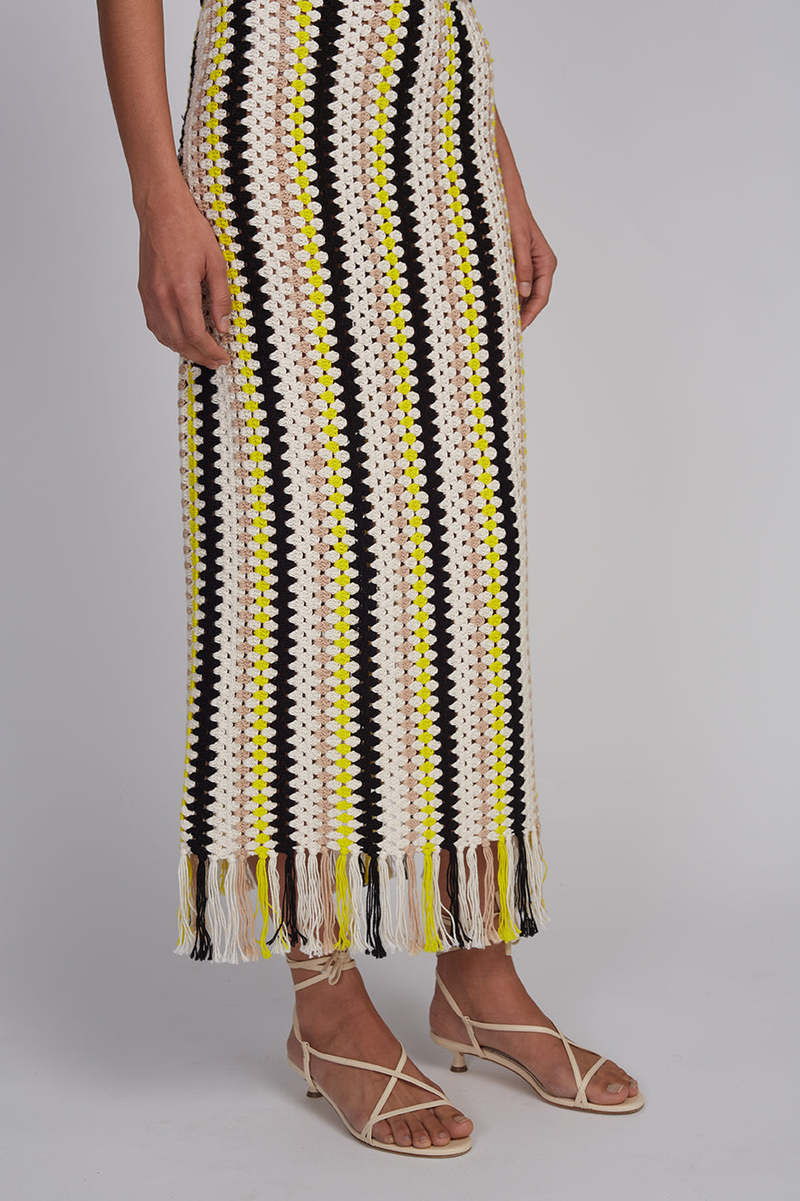 ELEVEN SIX Taylr Crochet Skirt