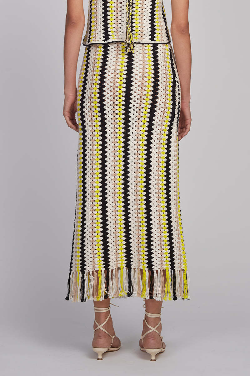 ELEVEN SIX Taylr Crochet Skirt