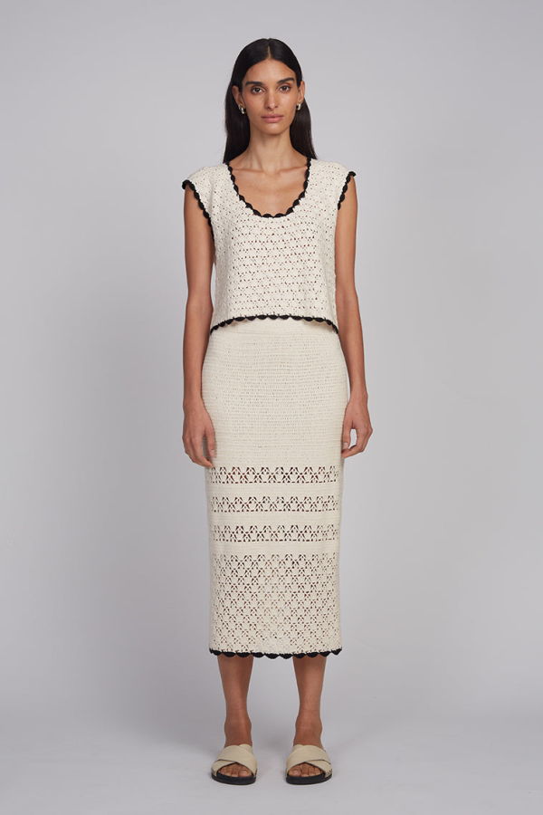 ELEVEN SIX Zaria Crochet Top