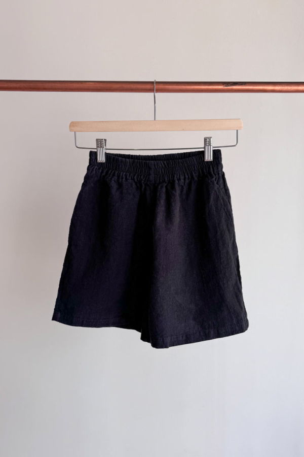 Moss Grey Freya Shorts - Black