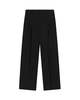 KROST Eco Double Pleated Trouser - Black - Thumbnail 1