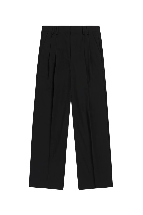 KROST Eco Double Pleated Trouser - Black