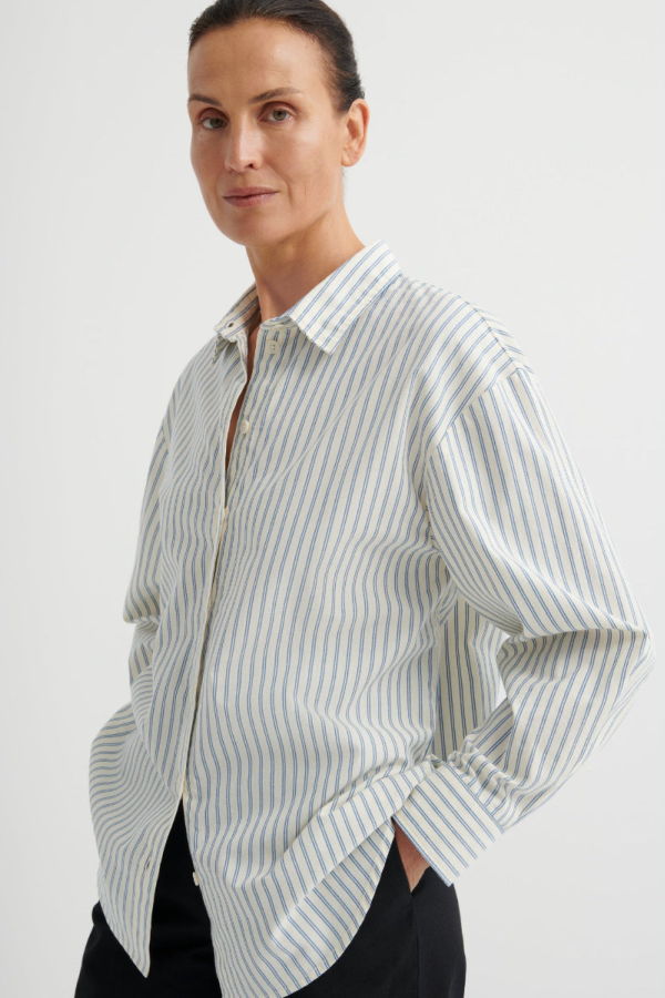 Kowtow Maker Shirt Ticking Stripe Top
