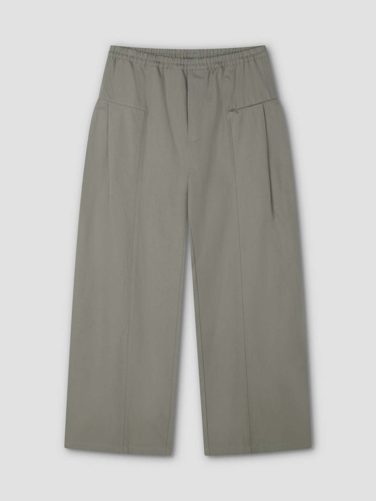 Deiji Studios Sage Grey Pleat Pant - Image 1 of 6