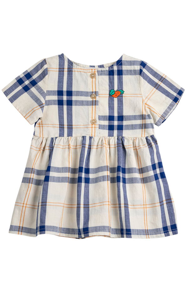 KIDS Bobo Choses Baby Dress Fun Tartan Print Dress - Multicolour