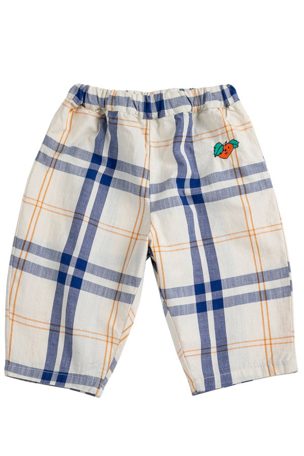 KIDS Bobo Choses Fun Tartan Print Pants - Multicolour