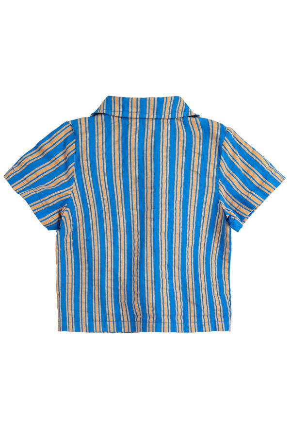 KIDS Bobo Choses Baby New Hairline Stripes Shirt - Blue