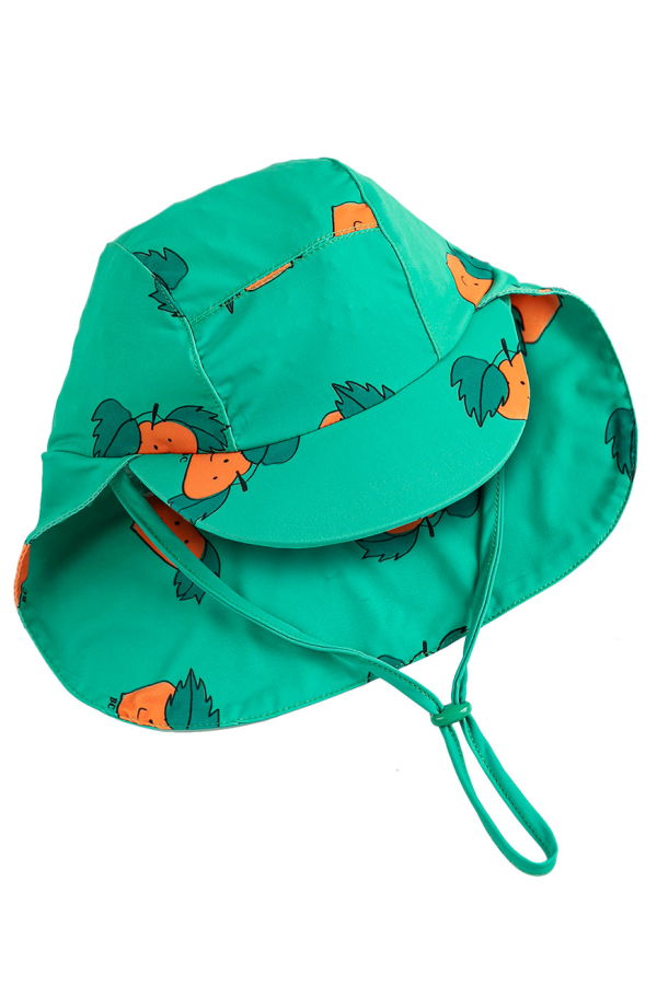KIDS Bobo Choses Baby All Over Tangerine Print Swim Hat - Green