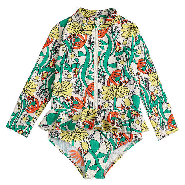 KIDS Bobo Choses Baby All Over Herbalist Print Swimsuit - Multicolour KIDS Bobo Choses Baby All Over Herbalist Print Swimsuit - Multicolour