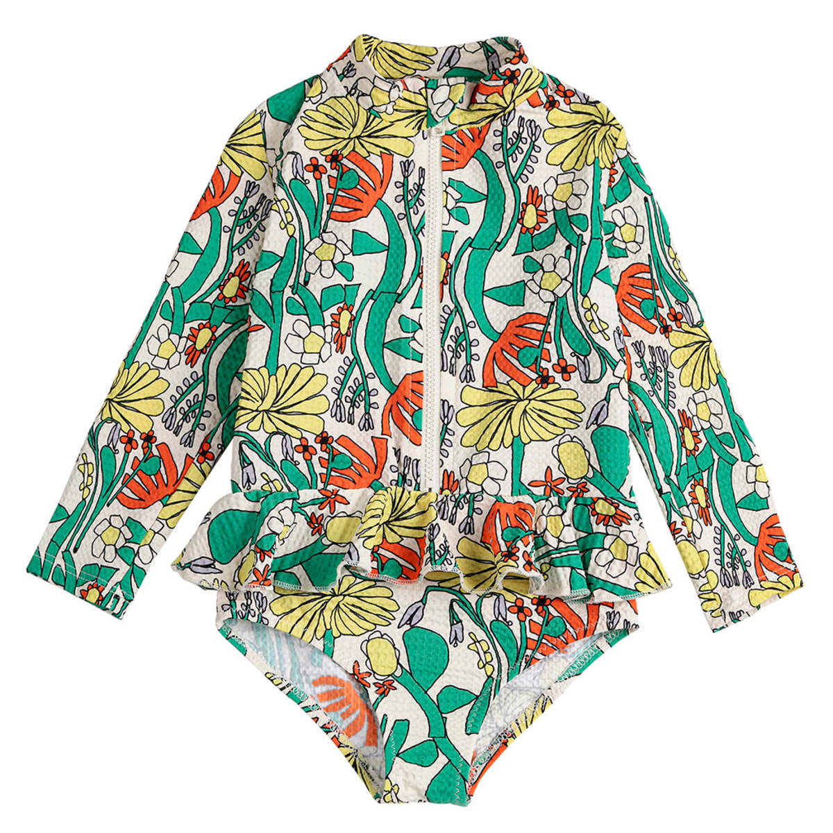 KIDS Bobo Choses Baby All Over Herbalist Print Swimsuit - Multicolour - Image 1 of 7