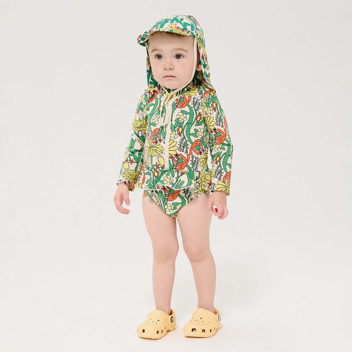 KIDS Bobo Choses Baby All Over Herbalist Print Swimsuit - Multicolour - Image 5 of 7