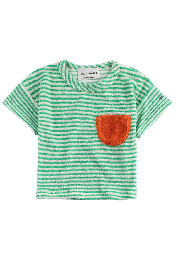 KIDS Bobo Choses Baby Terry Cloth Tee - Green