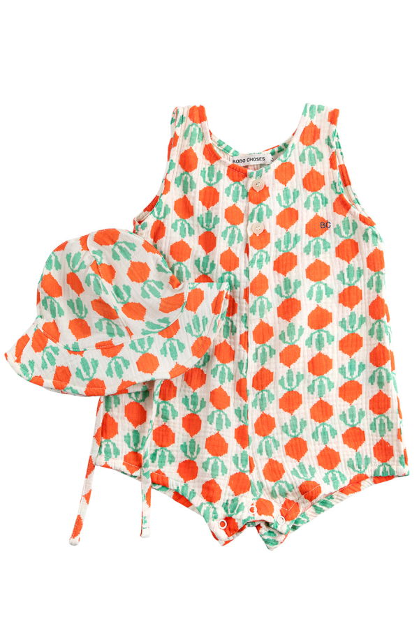 KIDS Bobo Choses Baby Two Piece Gift Set Cool Radish Print Gift Set - Red