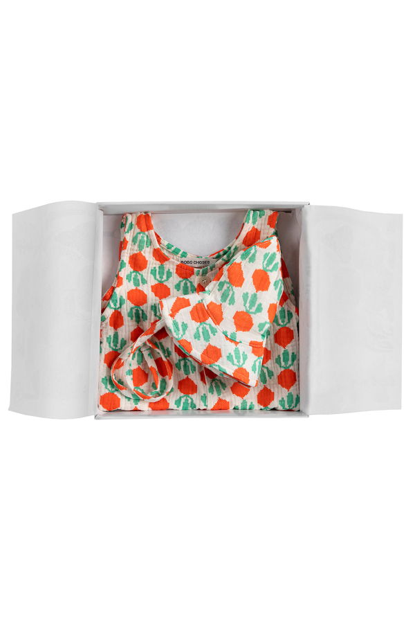 KIDS Bobo Choses Baby Two Piece Gift Set Cool Radish Print Gift Set - Red