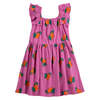 KIDS Bobo Choses All Over Tangerine Print Dress - Purple - Thumbnail 1