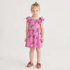 KIDS Bobo Choses All Over Tangerine Print Dress - Purple - Thumbnail 4