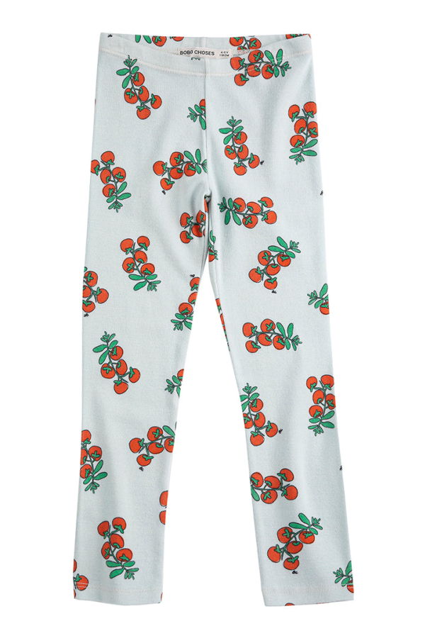 KIDS Bobo Choses All Over Juicy Tomatoes Print Leggings - Blue