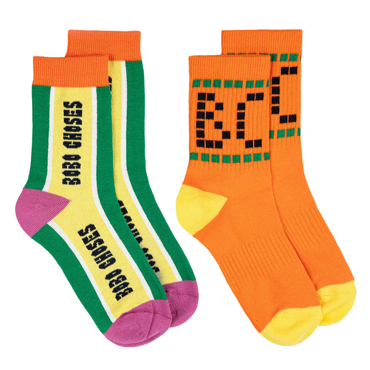 KIDS Bobo Choses Set Of Two Short Socks - Multicolour - Image 1 of 6