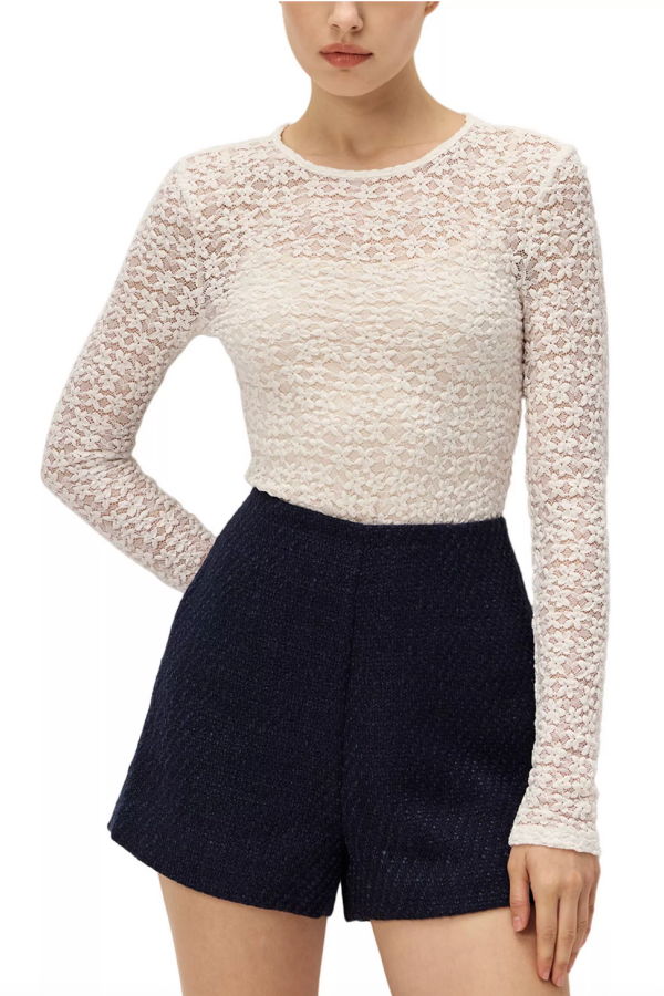 elodie Ciela Lace Top - Off White