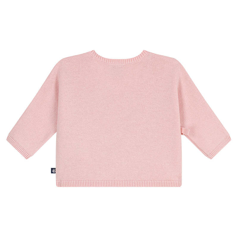 KIDS Petit Bateau Baby Wrap Cardigan - Pink