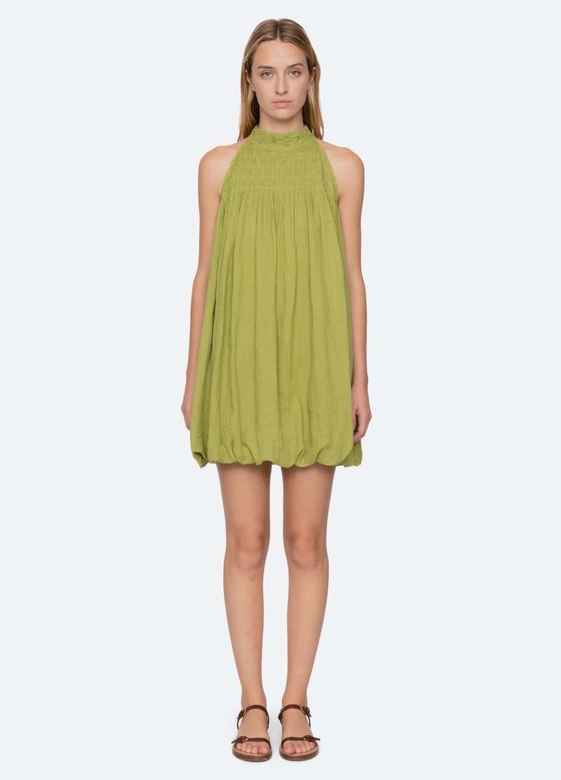 Sea NY Violet Halter Mini Dress