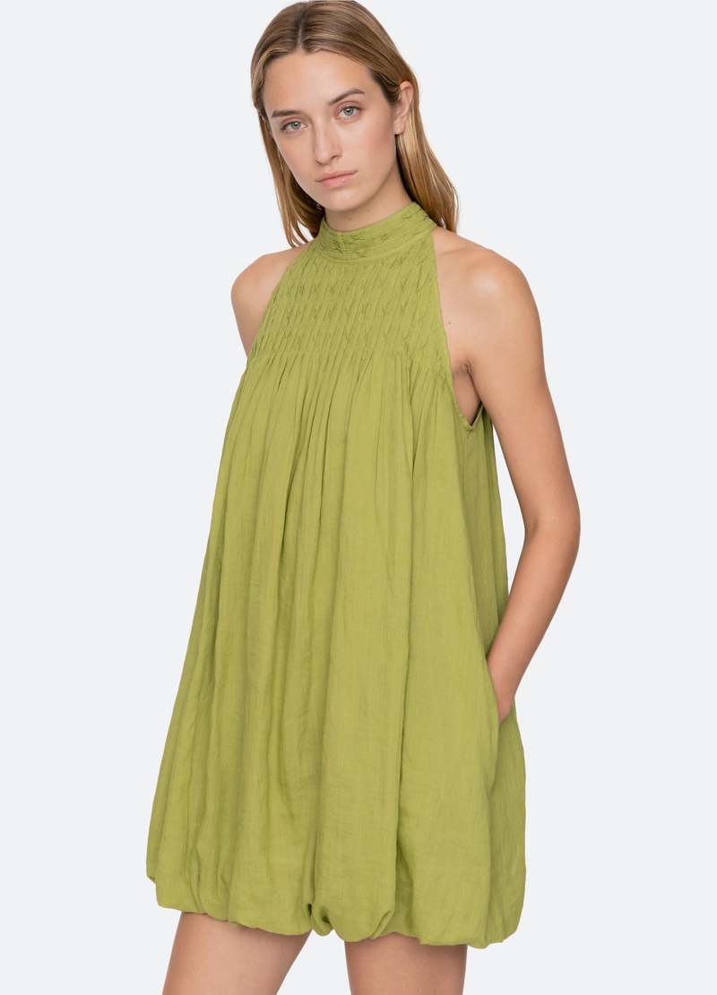 Sea NY Violet Halter Mini Dress