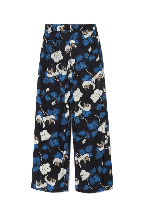 Undercover Rayon All-Over Print Slacks Pants
