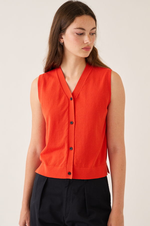 demylee Anya Fine Cotton Stretch Vest