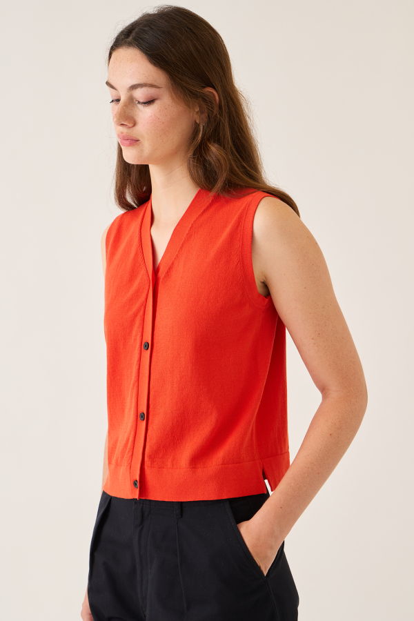 demylee Anya Fine Cotton Stretch Vest