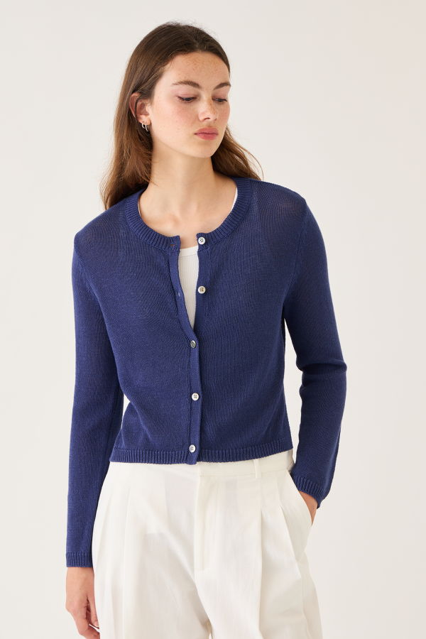 demylee Josie Cotton Linen Cardigan