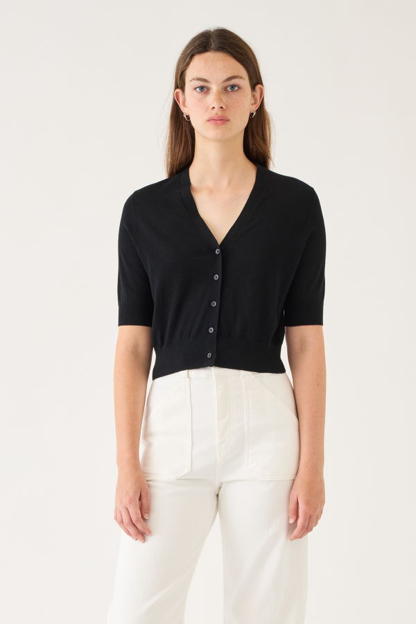 demylee Tate Fine Cotton Stretch Cardigan