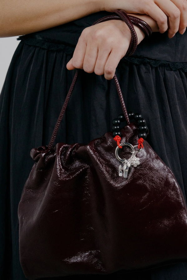 Kara Yoo Lunar Horse Beaded Bag Loop Keychain