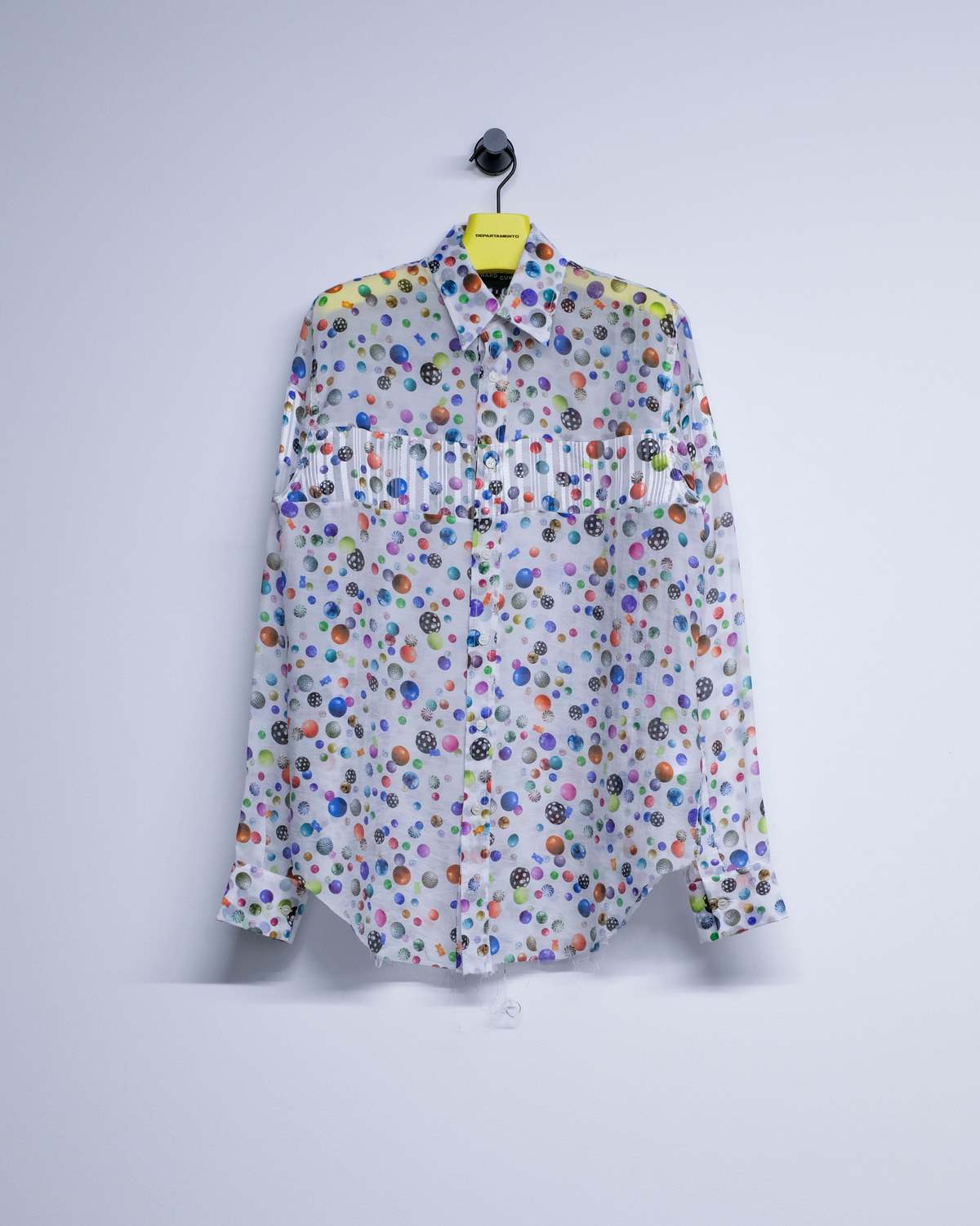 Edward Cuming Confetti White Voile Shower Bead Heart Throb Shirt - Image 1 of 2