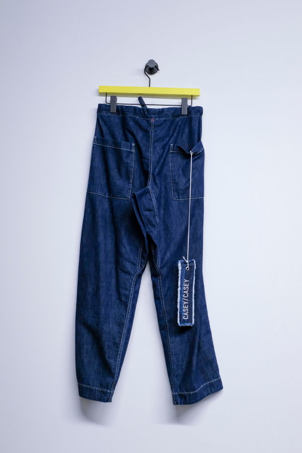 Casey Casey Indigo L Denim Tie Me Up Pant