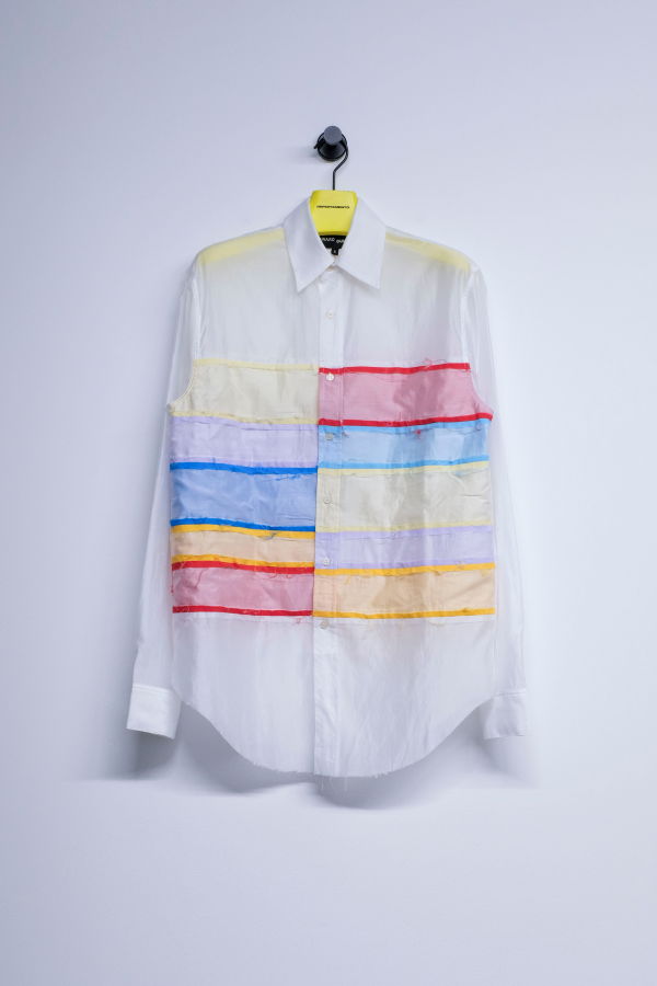 Edward Cuming Air Gauze Collage Heart Throb Shirt