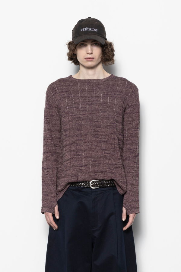 Nullus Cube Texture Knit Top