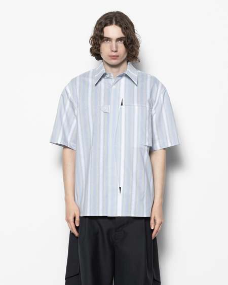 Nullus Crossed Over Shirt - Grey | Garmentory