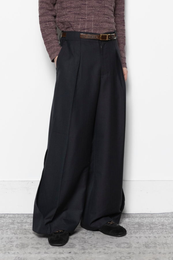 Nullus Woolen Interweaved Trousers