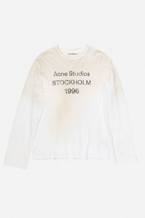 Acne Studios 1996 Long Sleeve Tee - Dusty White