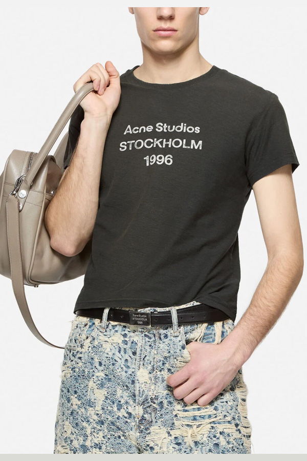 Acne Studios 1996 Regular Fit Tee - Faded Black