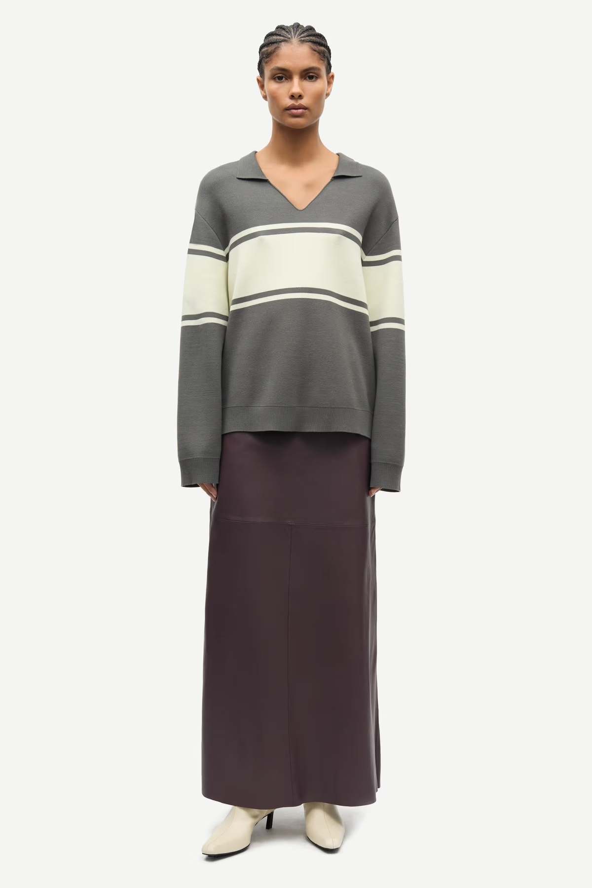 Samsøe Samsøe Saanne Polo Sweater - Image 2 of 7