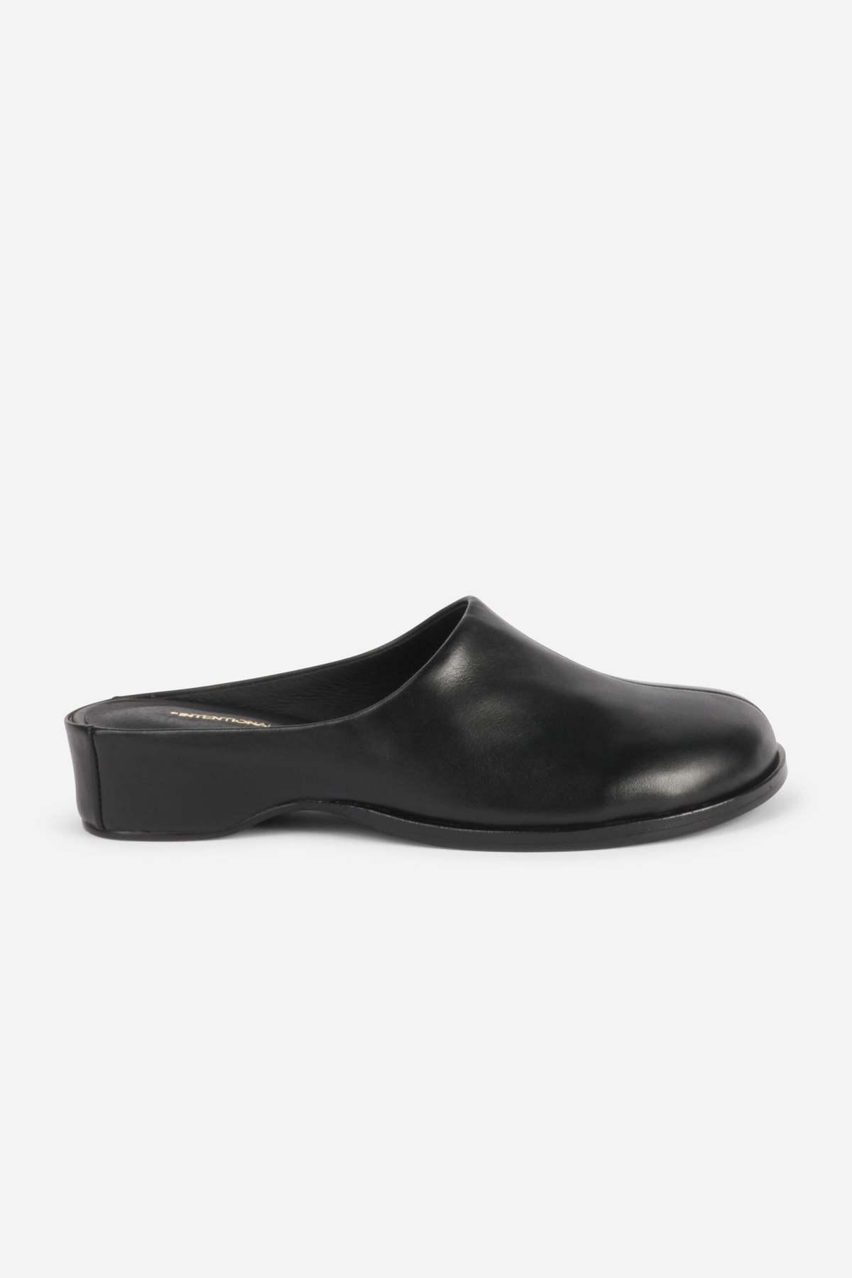 "INTENTIONALLY __________." SHIFT LEATHER BUBBLE CLOG - Black/WASABI - Image 6 of 12