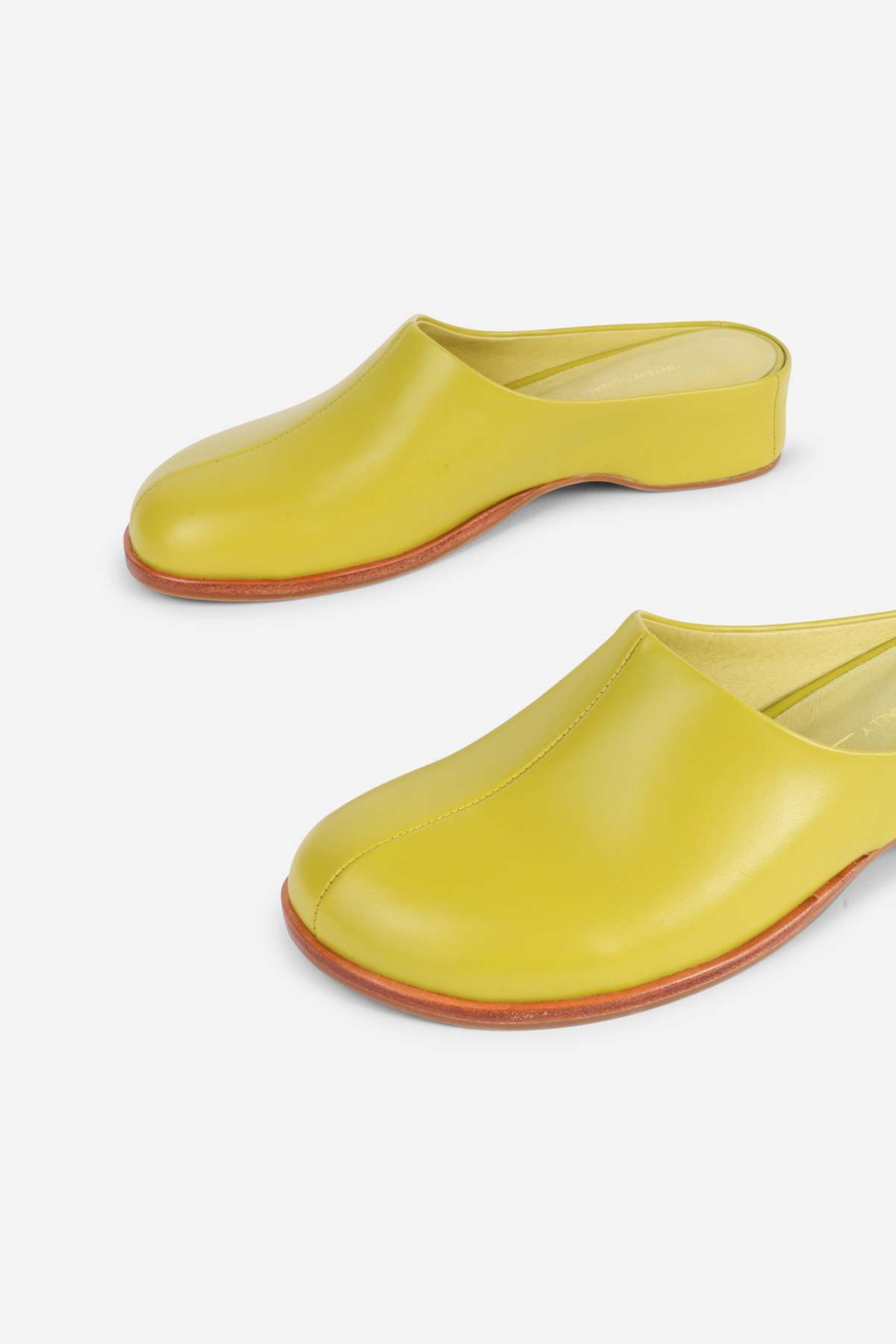 "INTENTIONALLY __________." SHIFT LEATHER BUBBLE CLOG - Black/WASABI - Image 10 of 12