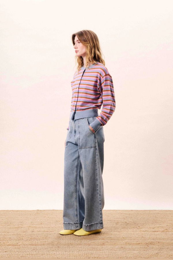 FRNCH Adria Stripe Cardigan