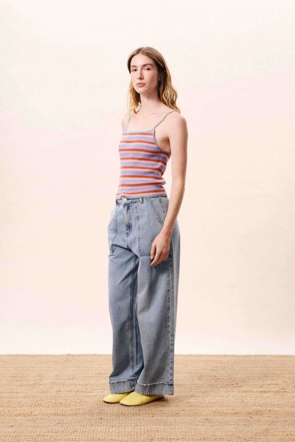 FRNCH Corallia Stripe Cami Top