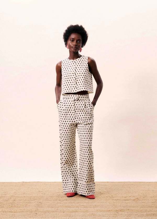 FRNCH Isolde Cream Pants