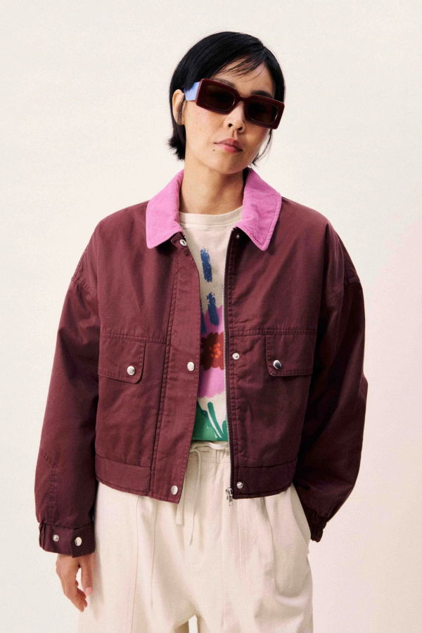 FRNCH Tigressa Bordeaux Jacket