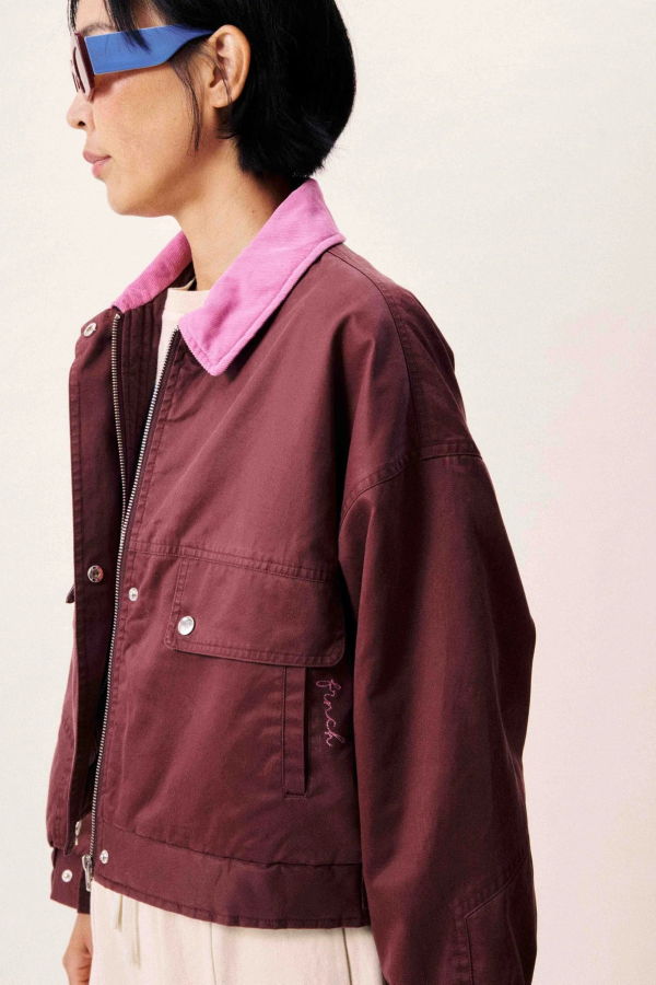 FRNCH Tigressa Bordeaux Jacket