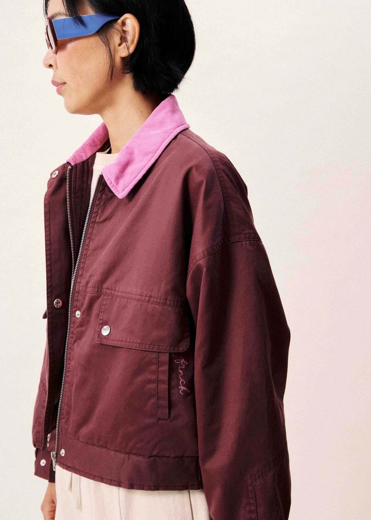 FRNCH Tigressa Bordeaux Jacket - Image 2 of 6
